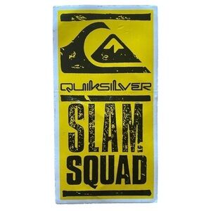 VINTAGE QUIKSILVER Slam Squad Surf Sticker RARE!